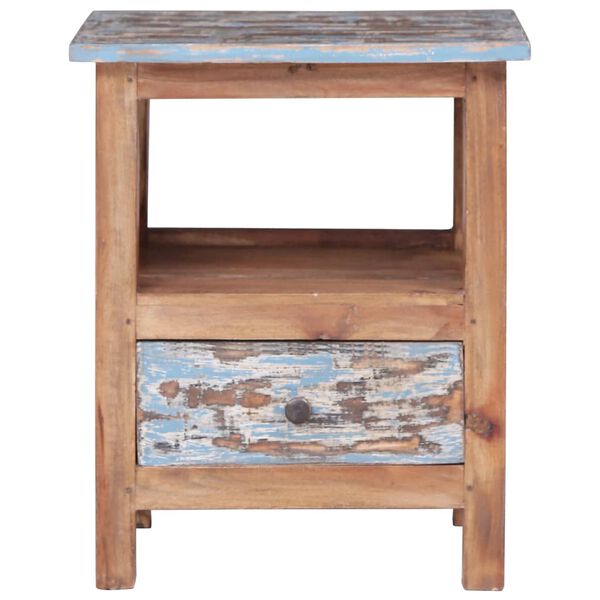 vidaXL Table de chevet 41x30x50 cm bois d'acajou massif
