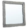 vidaXL Miroir 50x50 cm Osier