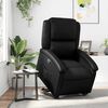 vidaXL Fauteuil inclinable noir similicuir
