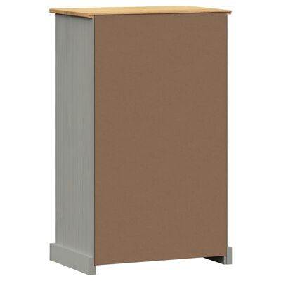 vidaXL Armoire à chaussures VIGO 60x35x96 cm gris bois massif de pin