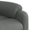 vidaXL Fauteuil de massage inclinable gris fonc&eacute; tissu