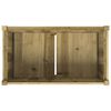 vidaXL Jardinière 90x50x70 cm bois de pin imprégné