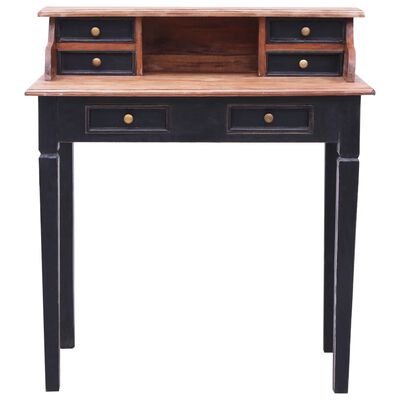 vidaXL Bureau avec tiroirs 90x50x101 cm bois de récupération solide