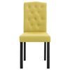 vidaXL Chaises à manger lot de 2 vert tissu