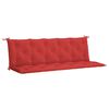vidaXL Coussin de banc de jardin rouge 180x(50+50)x7 cm tissu oxford