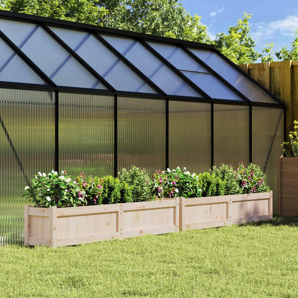 vidaXL Jardini&egrave;res 2 pcs bois de pin massif