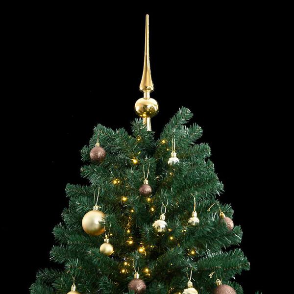vidaXL Sapin de No&euml;l artificiel articul&eacute; 300 LED et boules 180 cm