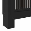 vidaXL Cache-Radiateur 2 pcs Noir 205 x 20,5 x 81,5 cm