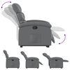 vidaXL Fauteuil inclinable gris similicuir