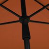 vidaXL Parasol de jardin avec mât 210x140 cm Terre cuite