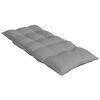 vidaXL Coussins de chaise &agrave; dossier haut lot de 2 gris tissu oxford