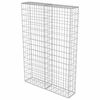 vidaXL Mur &agrave; gabion avec couvercles Acier galvanis&eacute; 100x20x150 cm