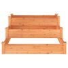 vidaXL Lit surélevé de jardin marron 120x120x56cm bois massif de sapin