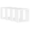 vidaXL Étagères cube murales 4 pcs blanc 30x15x30 cm