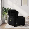 vidaXL Fauteuil inclinable de massage &eacute;lectrique noir tissu