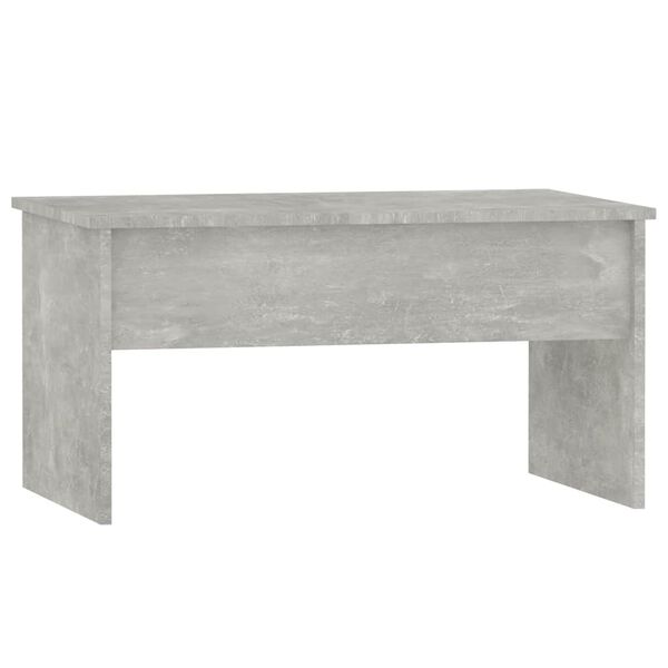 vidaXL Table basse gris béton 80x50,5x41,5 cm bois d'ingénierie