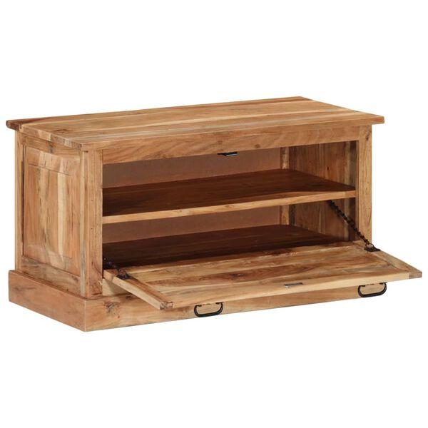 vidaXL Banc de rangement de chaussures 85x40x45cm Bois d'acacia massif