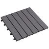 vidaXL Carreaux de terrasse 20pcs D&eacute;lavage gris 30x30 cm Acacia solide