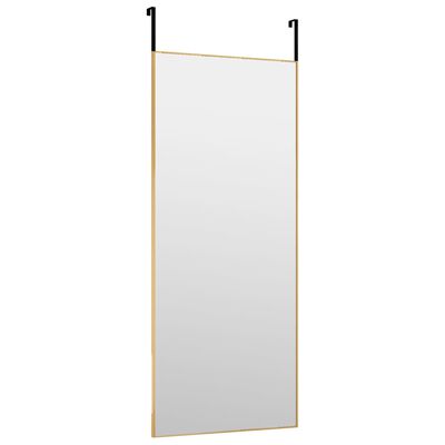 vidaXL Miroir de porte Doré 40x100 cm Verre et aluminium