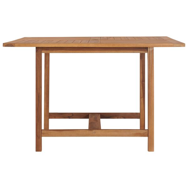 vidaXL Table de jardin 120x120x75 cm Bois de teck solide
