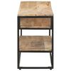 vidaXL Meuble TV 130x30x45 cm Bois de manguier brut