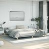 vidaXL Cadre de lit sans matelas gris clair tissu