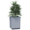 vidaXL Jardinières 2 pcs gris clair 30x30x37 cm polypropylène