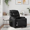 vidaXL Fauteuil inclinable de massage &eacute;lectrique noir similicuir