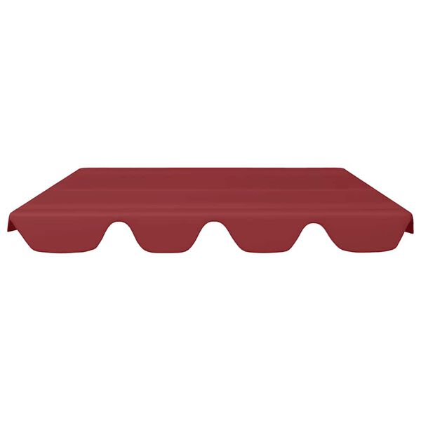 vidaXL Toit de rechange balançoire bordeaux 150/130x105/70 cm