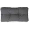 vidaXL Coussin de palette anthracite 80x40x12 cm tissu