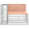 vidaXL Banc jardin design gabion 92x71x65,5 cm bois massif de douglas