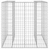 vidaXL Mur en gabion pour poubelle Acier galvanisé 110x100x110 cm