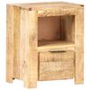 vidaXL Table de chevet 40x30x50 cm Bois de manguier brut