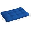vidaXL Coussins de canap&eacute; palette lot de 7 Bleu royal