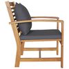 vidaXL Chaises de jardin 2 pcs Naturel 60 x 65 x 76.5 cm