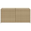 vidaXL Bo&icirc;te de rangement de jardin m&eacute;lange beige 283L r&eacute;sine tress&eacute;e