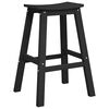 vidaXL Tabouret de bar 2 pcs Noir 52 x 43 x 73,5 cm HDPE