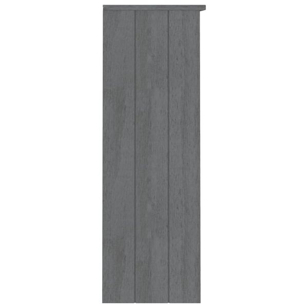 vidaXL Dessus de buffet HAMAR Gris fonc&eacute; 85x35x100 cm Bois de pin