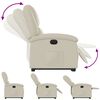 vidaXL Fauteuil inclinable &eacute;lectrique cr&egrave;me similicuir