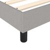 vidaXL Sommier &agrave; lattes de lit et matelas gris clair 100x190 cm tissu