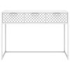 vidaXL Table console Blanc 106x35x75 cm Acier