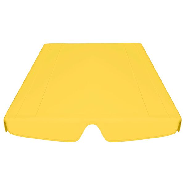 vidaXL Toit de rechange de balan&ccedil;oire Jaune 150/130x105/70 cm