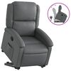 vidaXL Fauteuil inclinable gris similicuir