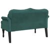 vidaXL Banc avec coussins Vert fonc&eacute; 120,5x65x75 cm Velours