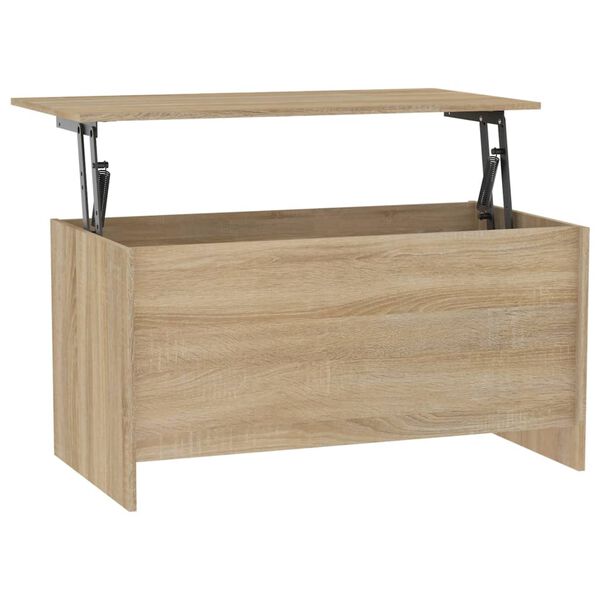 vidaXL Table basse chêne sonoma 102x55,5x52,5 cm bois d'ingénierie