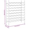 vidaXL Casier &agrave; bouteilles pour 48 bouteilles Noir M&eacute;tal