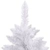 vidaXL Sapin de No&euml;l artificiel &agrave; charni&egrave;res avec support blanc 180 cm