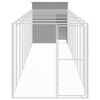 vidaXL Niche pour chien avec cour gris clair 165x1067x181 cm