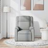 vidaXL Fauteuil inclinable Gris clair Tissu
