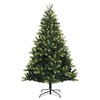 vidaXL Sapin de No&euml;l artificiel articul&eacute; 300 LED et boules 210 cm